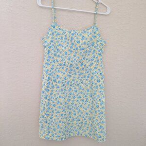 Vintage Rampage Floral Mini Dress Size 9/10 Y2K 00s 90s